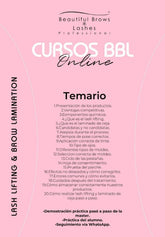 Curso Online de Brow Lam & Lash Lift con Kit Completo